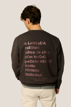 SUDADERA ANTRACITA/MALVA "PONTEVEDRA"