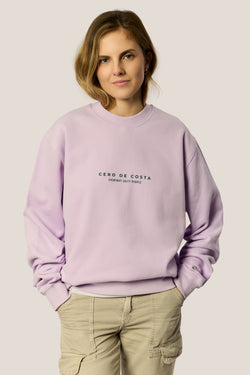 SUDADERA LILA/AZUL "CERO DE COSTA" PLAYAS SURF