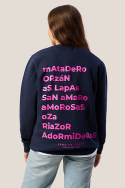 SUDADERA MARINO/FUCSIA "LA CORUÑA" PLAYAS CIUDAD