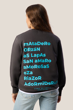 SUDADERA ANTRACITA/AZUL "LA CORUÑA" PLAYAS CIUDAD