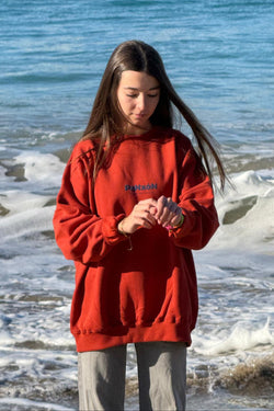 SUDADERA OVERSIZE ROJO/AZUL "PANXÓN"