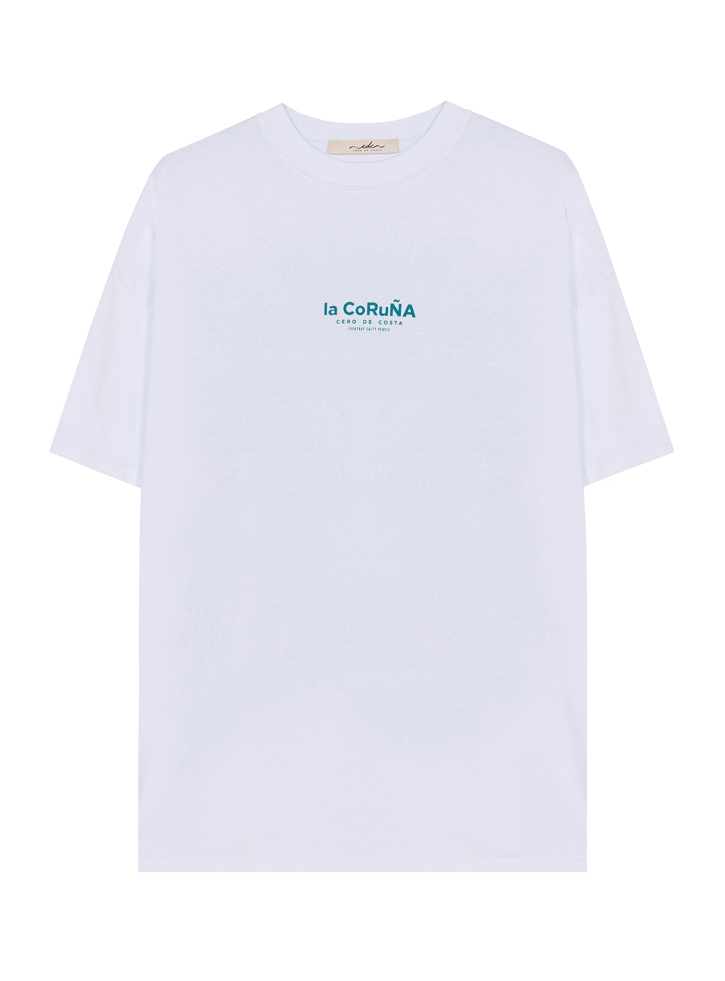 Camiseta oversize blanca/verde La Coruña