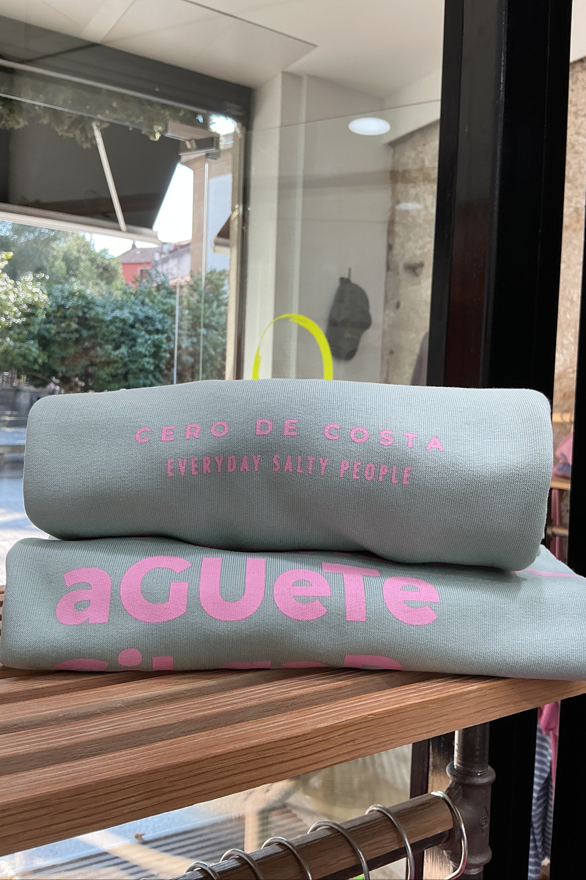 SUDADERA VERDE-AGUA/ROSA "PONTEVEDRA" KIDS