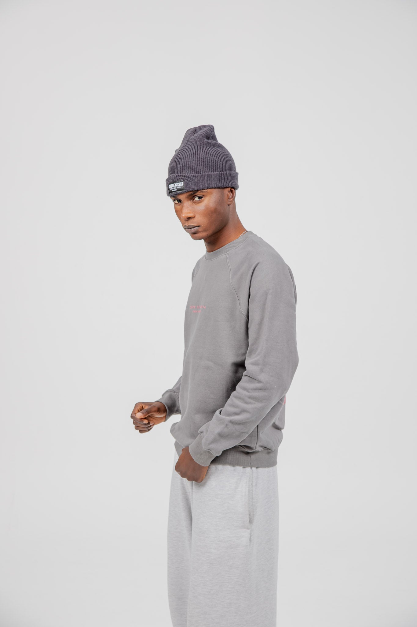 SUDADERA GRIS/ROSA "VIGO"