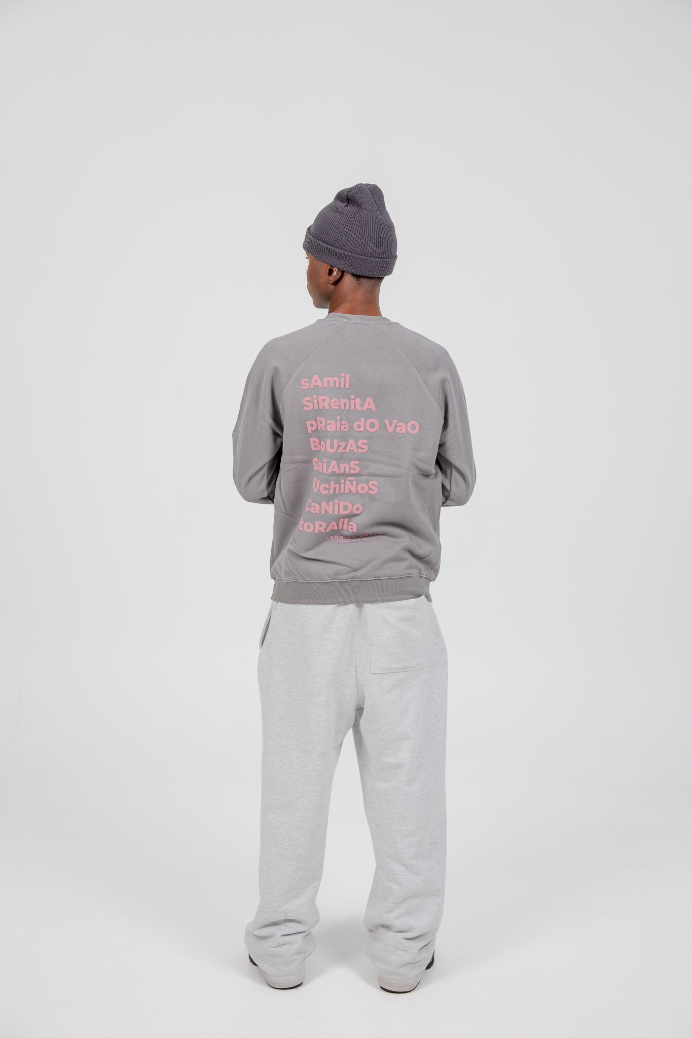 SUDADERA GRIS/ROSA "VIGO"