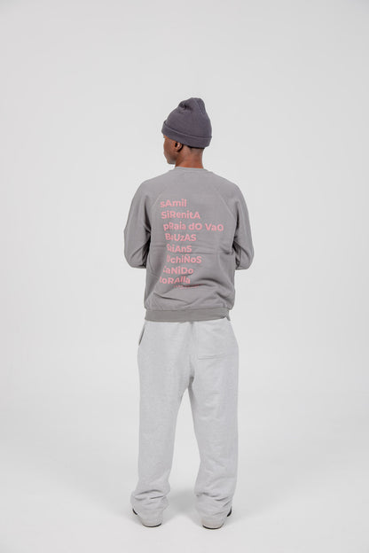 SUDADERA GRIS/ROSA "VIGO"