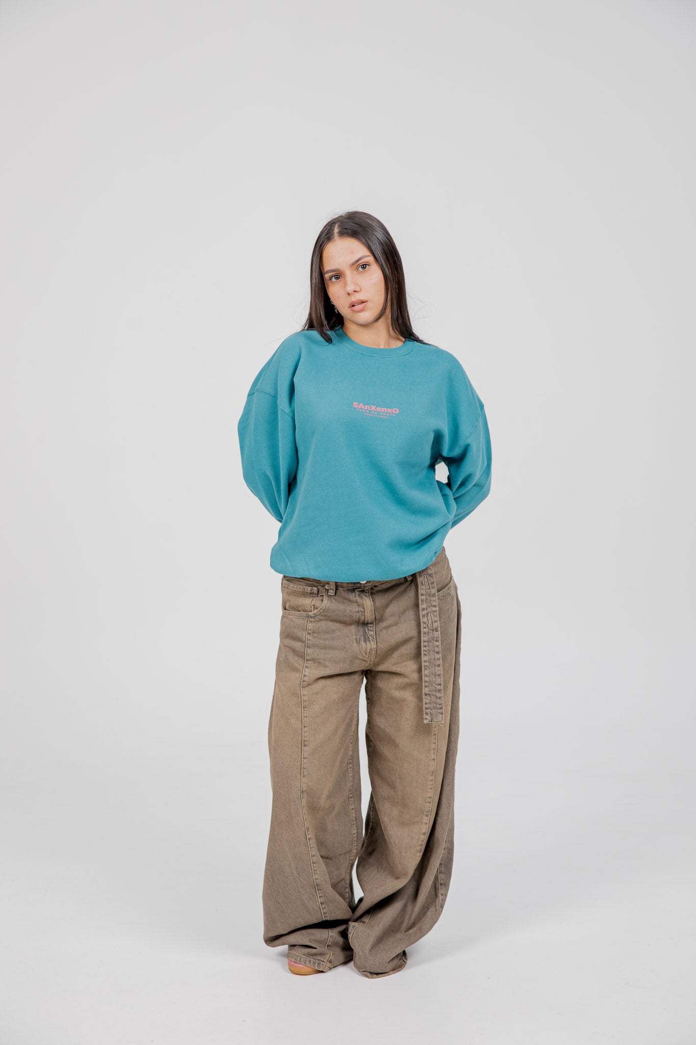 BLUE/PINK "SANXENXO" SWEATSHIRT