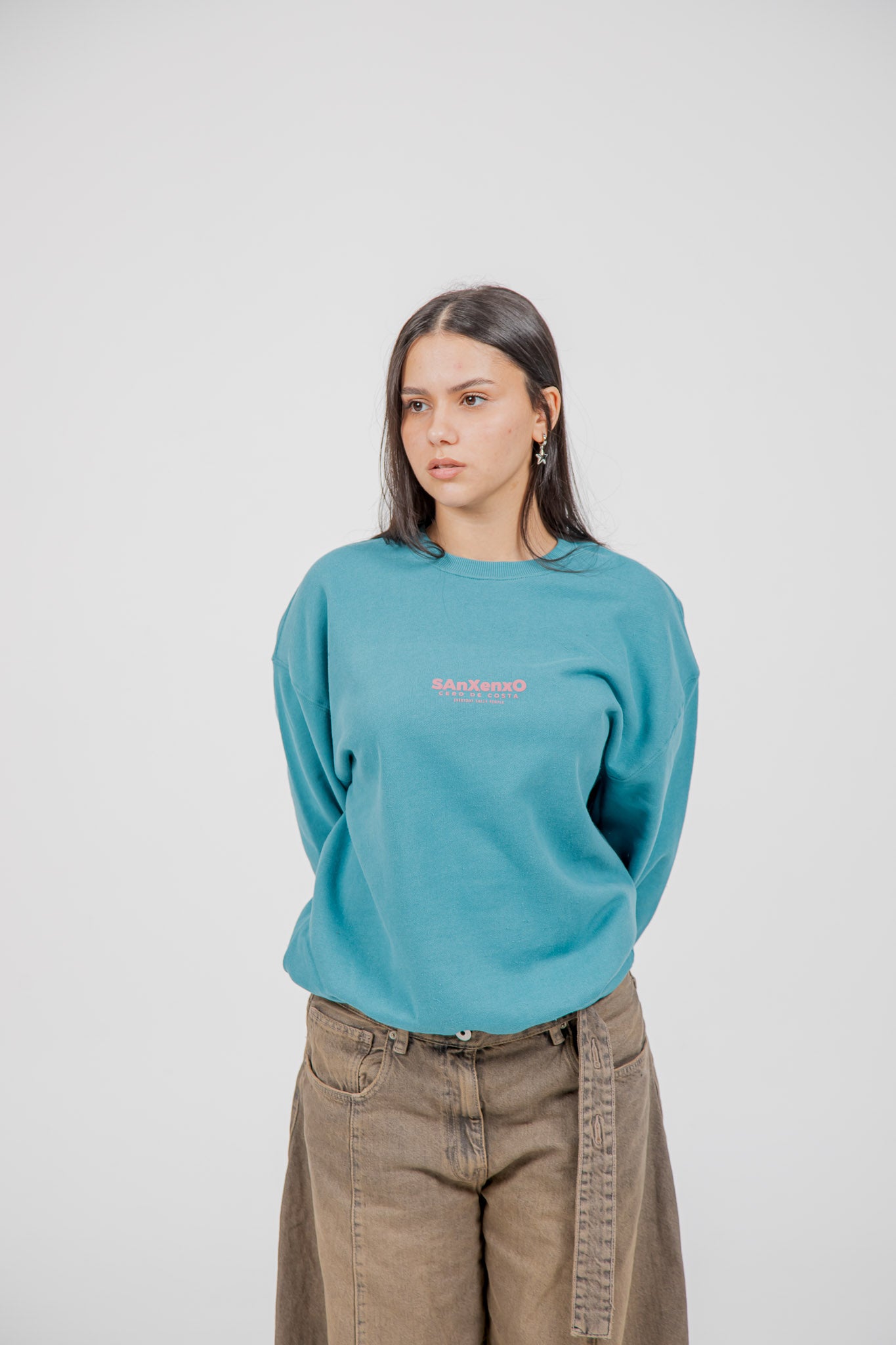 SUDADERA AZUL/ROSA "SANXENXO"