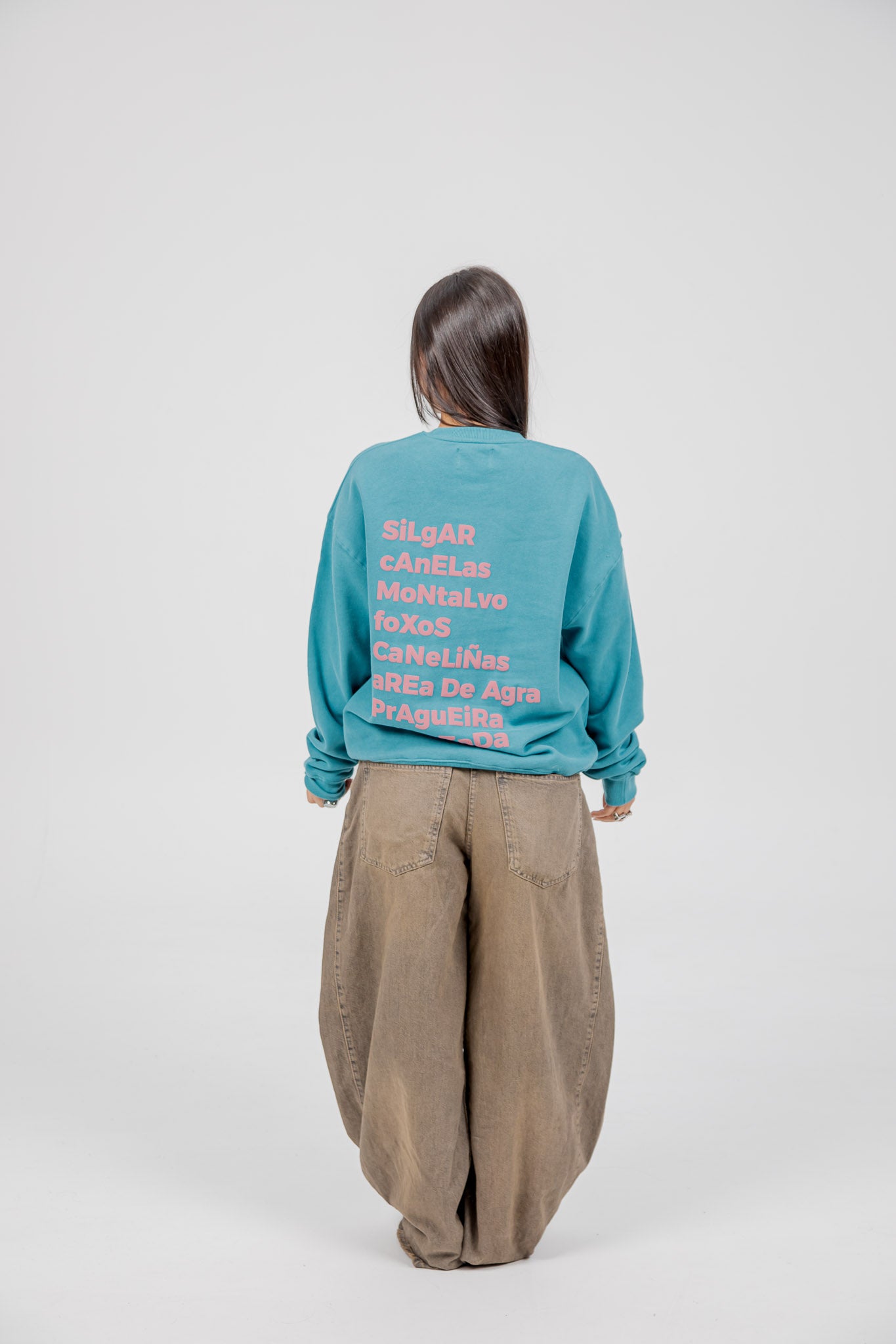 BLUE/PINK "SANXENXO" SWEATSHIRT