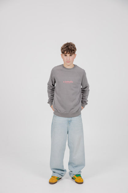 GREY/PINK SWEATSHIRT "A CORUÑA"