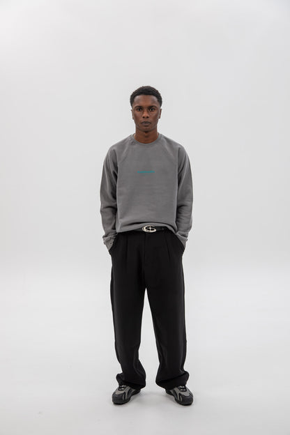 GRAY/BLUE "PONTEVEDRA" SWEATSHIRT