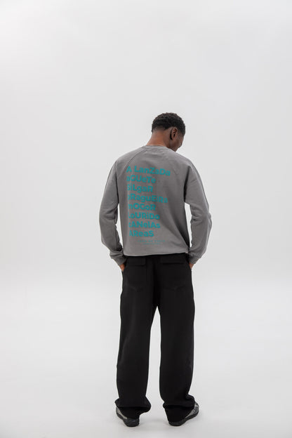 GRAY/BLUE "PONTEVEDRA" SWEATSHIRT