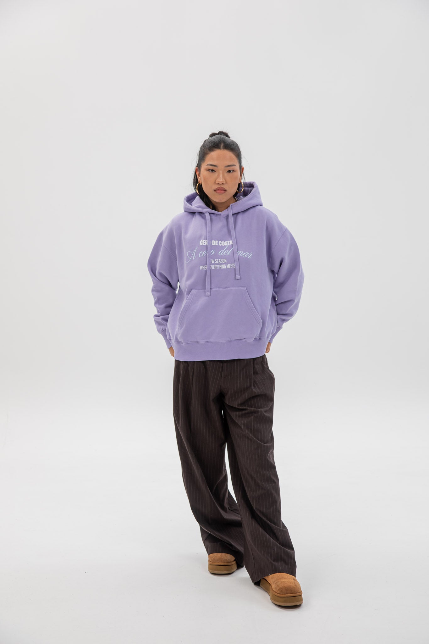 LILAC/MAUVE "SURF BEACHES" HOODIE