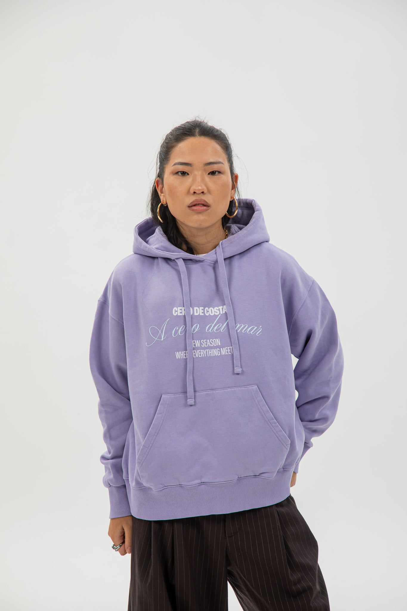 LILAC/MAUVE "SURF BEACHES" HOODIE