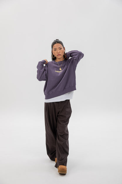 PURPLE/YELLOW "PONTEVEDRA" SWEATSHIRT