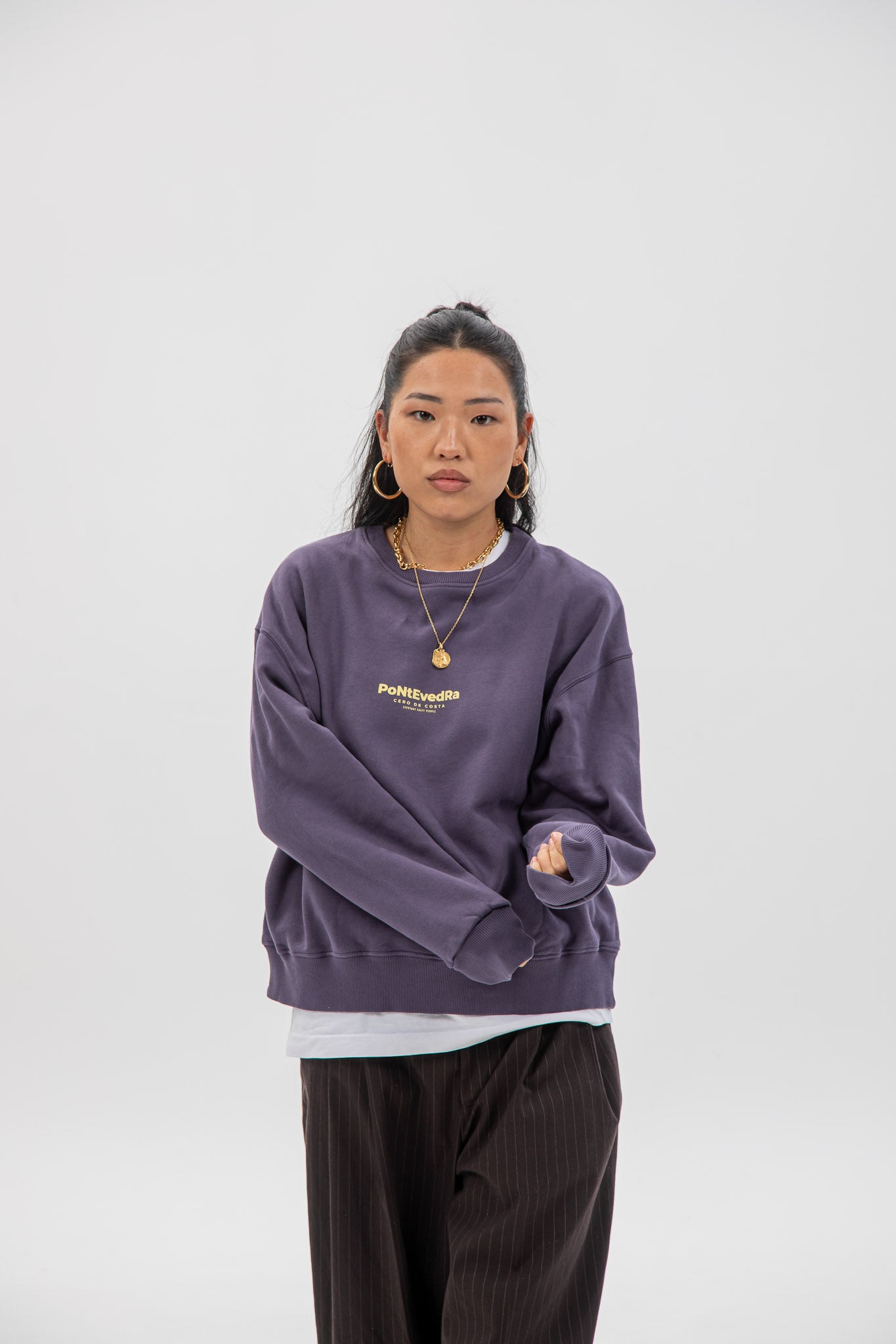 PURPLE/YELLOW "PONTEVEDRA" SWEATSHIRT