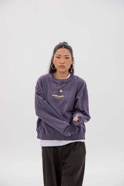 PURPLE/YELLOW "PONTEVEDRA" SWEATSHIRT