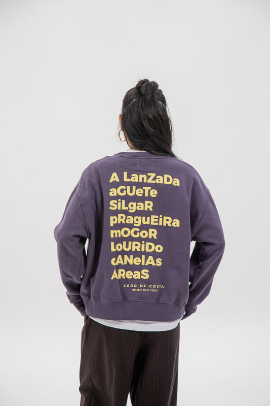 PURPLE/YELLOW "PONTEVEDRA" SWEATSHIRT