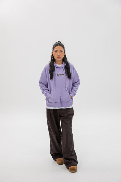 LILAC/BROWN "A CORUÑA" HOODIE