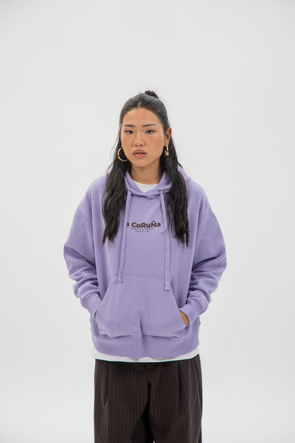 LILAC/BROWN "A CORUÑA" HOODIE