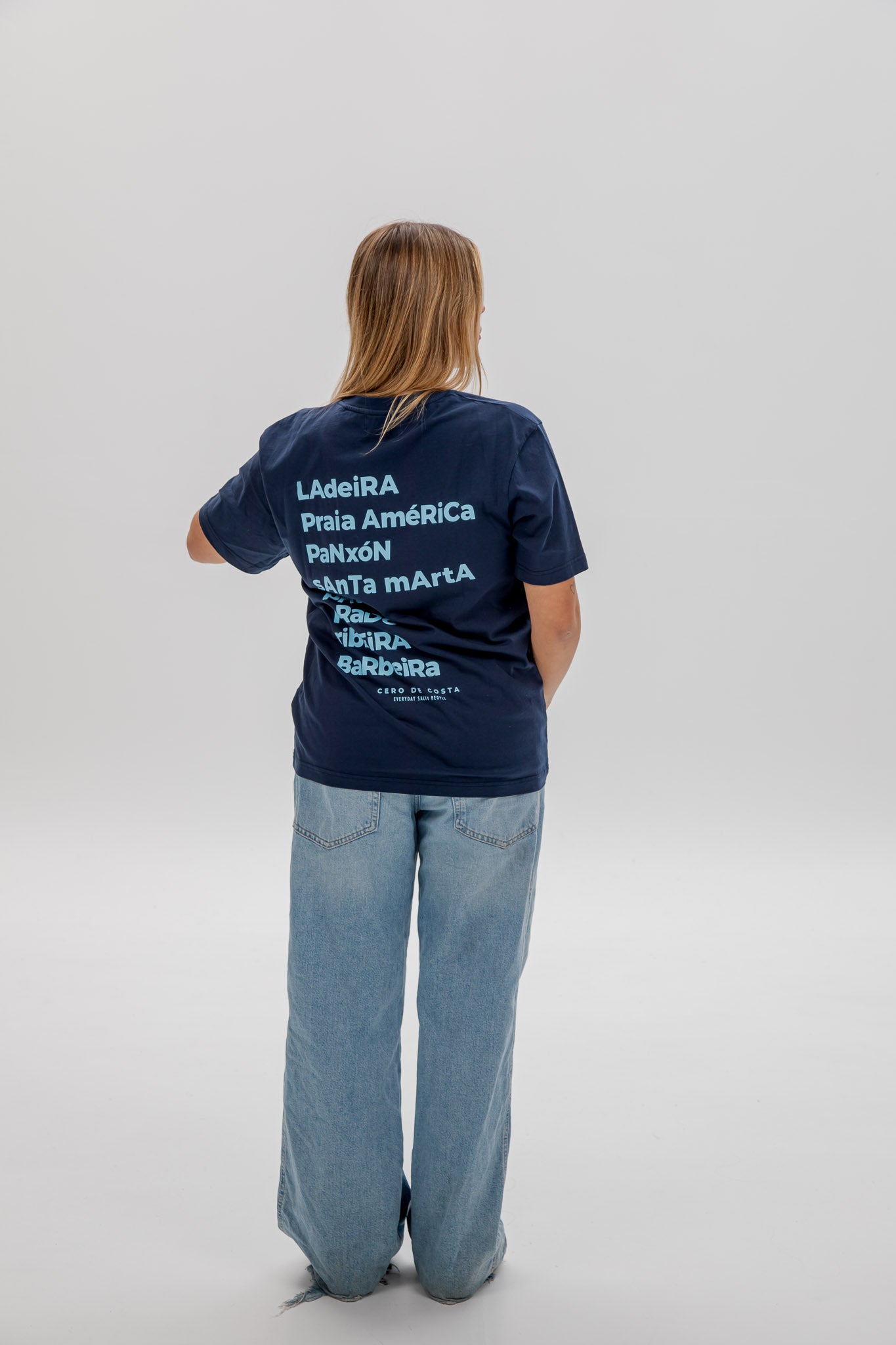 CAMISETA MARINO/CELESTE "BAIONA"