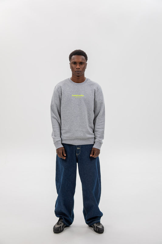 SUDADERA "PONTEVEDRA" GRIS/FLÚOR