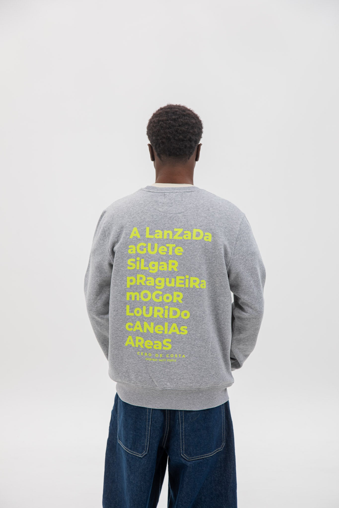 SUDADERA "PONTEVEDRA" GRIS/FLÚOR