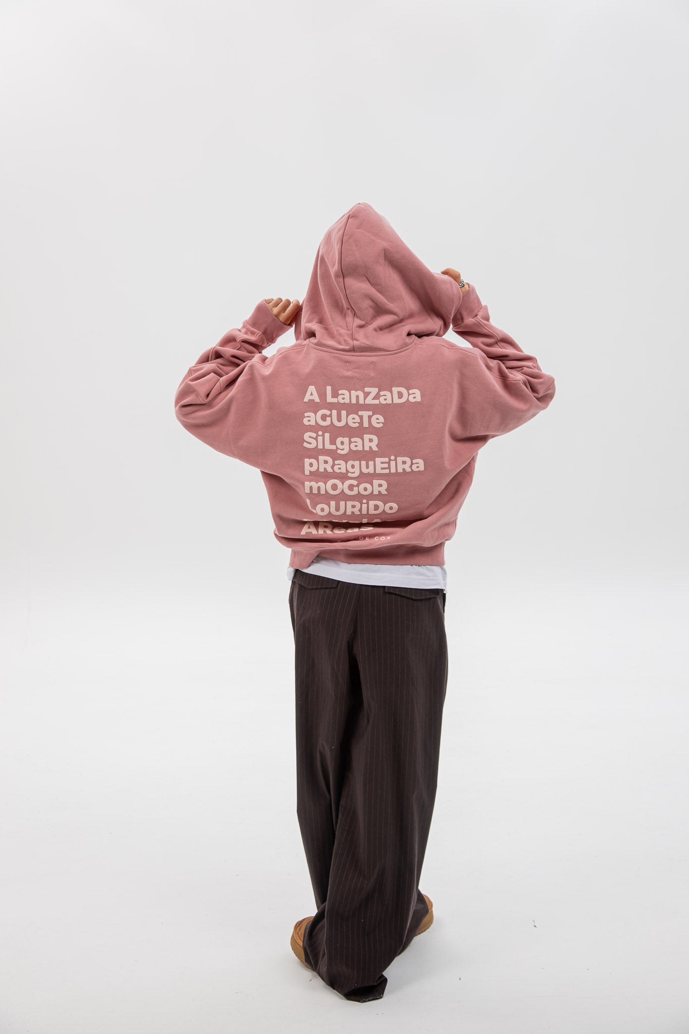 PINK/PINK "PONTEVEDRA" SHORT ZIPPER SWEATSHIRT
