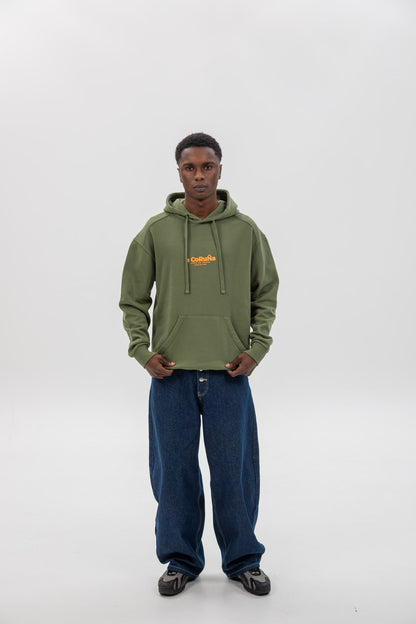 GREEN/ORANGE "A CORUÑA" HOODIE
