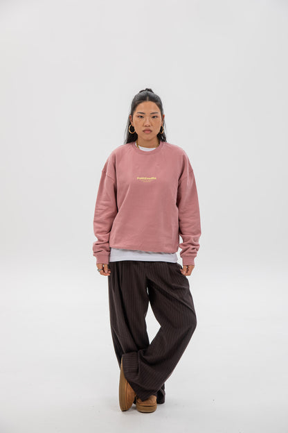 PINK/BEIGE "PONTEVEDRA" SWEATSHIRT