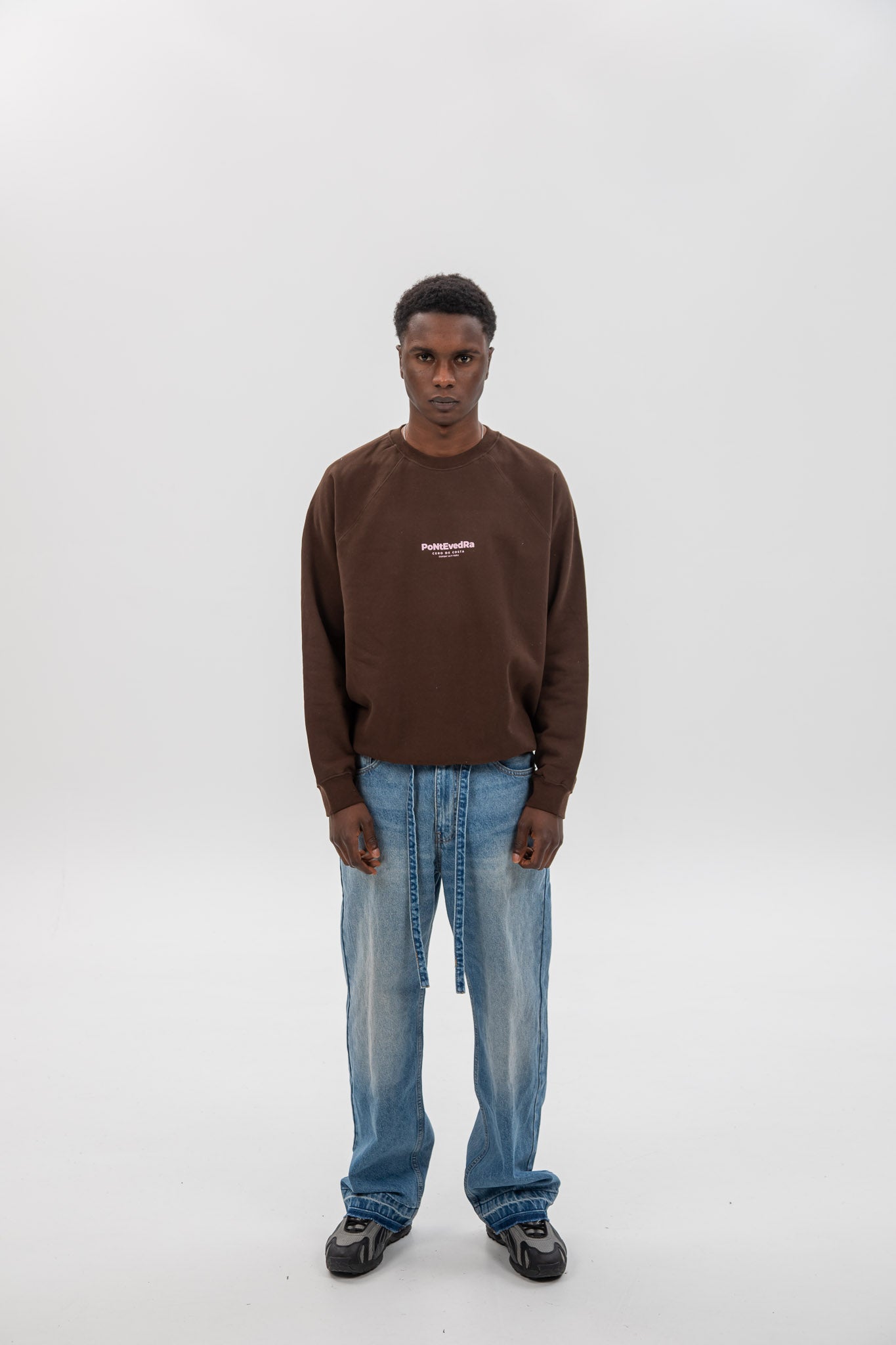 BROWN/PINK "PONTEVEDRA" SWEATSHIRT