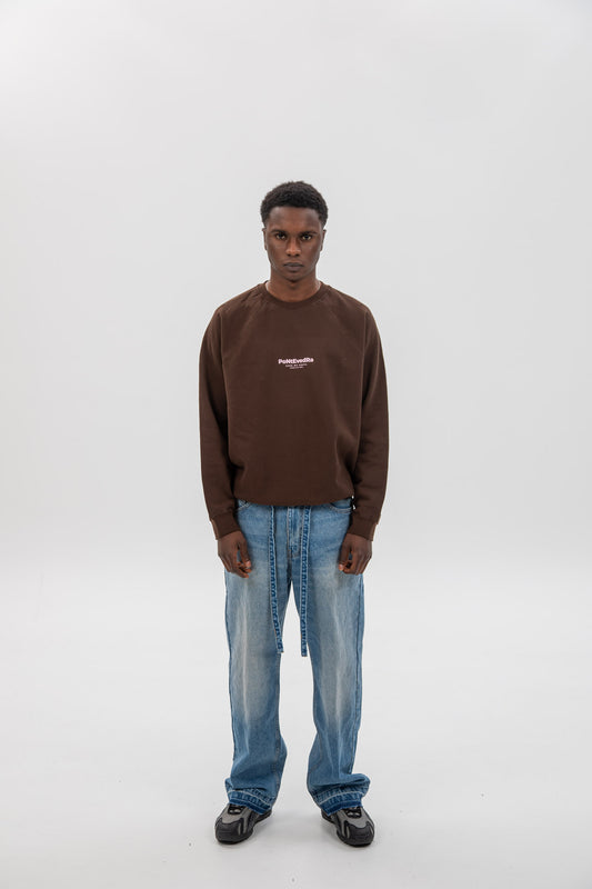 BROWN/PINK "PONTEVEDRA" SWEATSHIRT