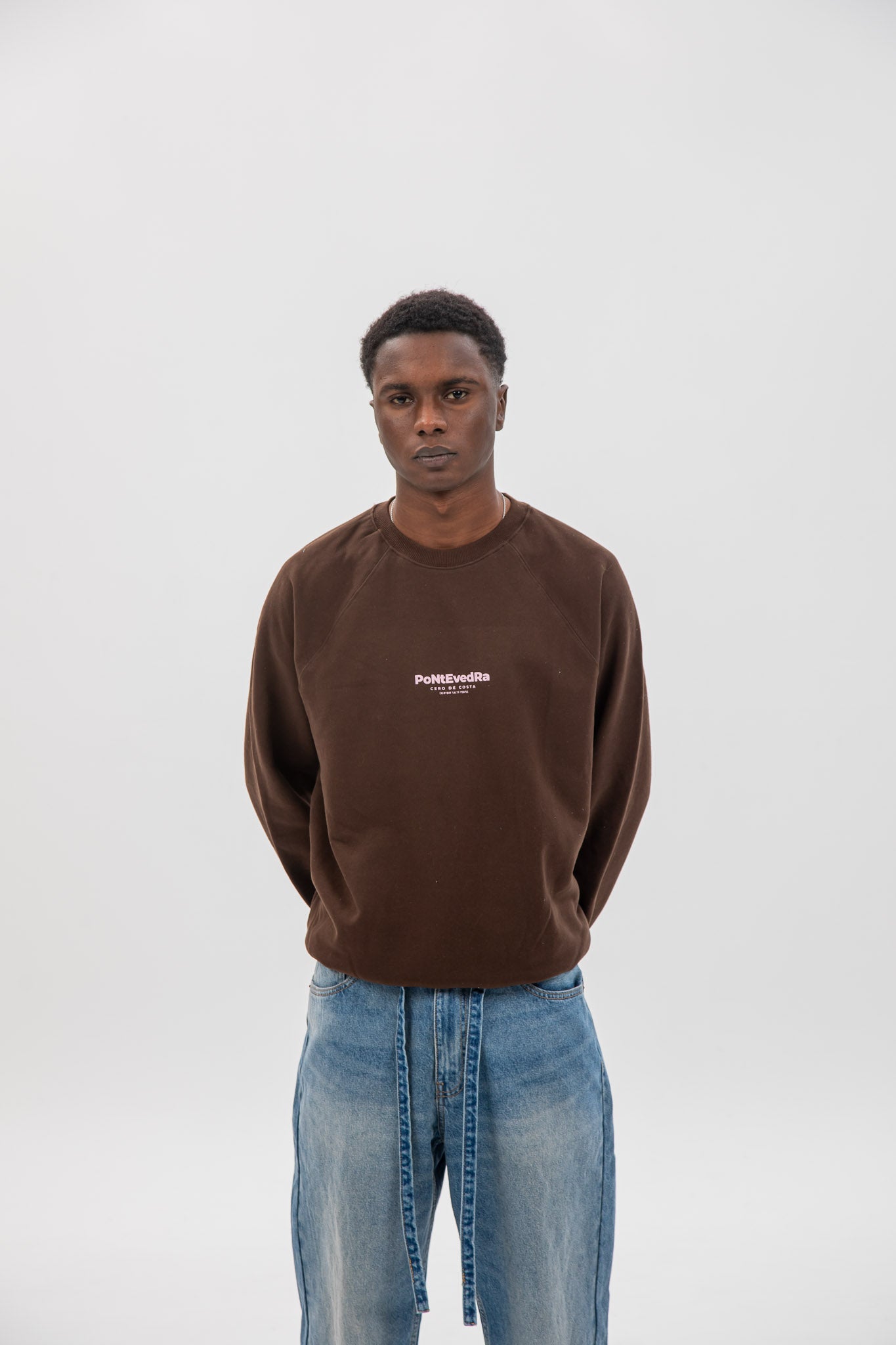 BROWN/PINK "PONTEVEDRA" SWEATSHIRT