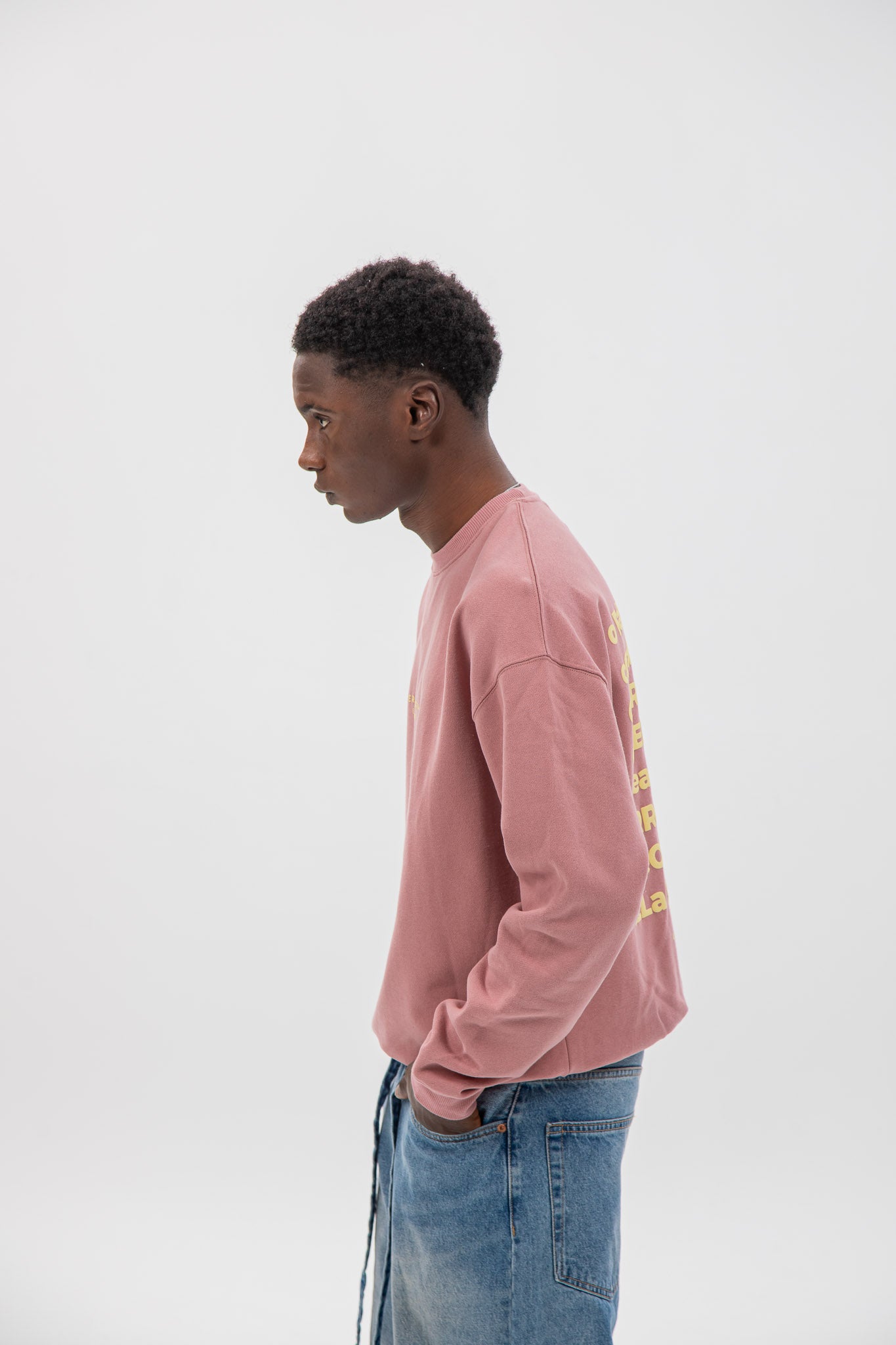 PINK/YELLOW "VILAGARCÍA" SWEATSHIRT