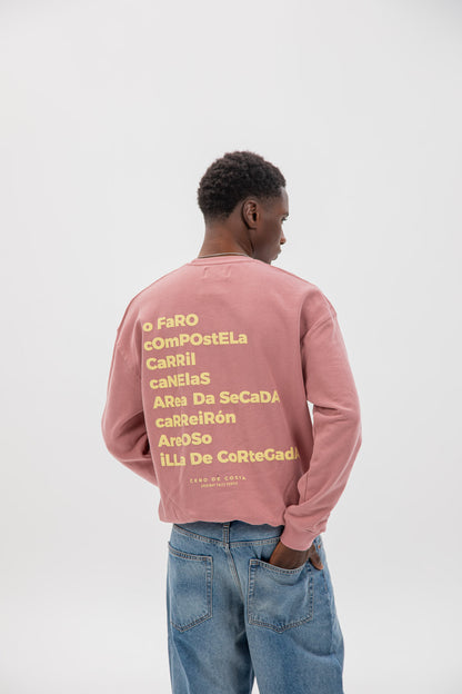 PINK/YELLOW "VILAGARCÍA" SWEATSHIRT