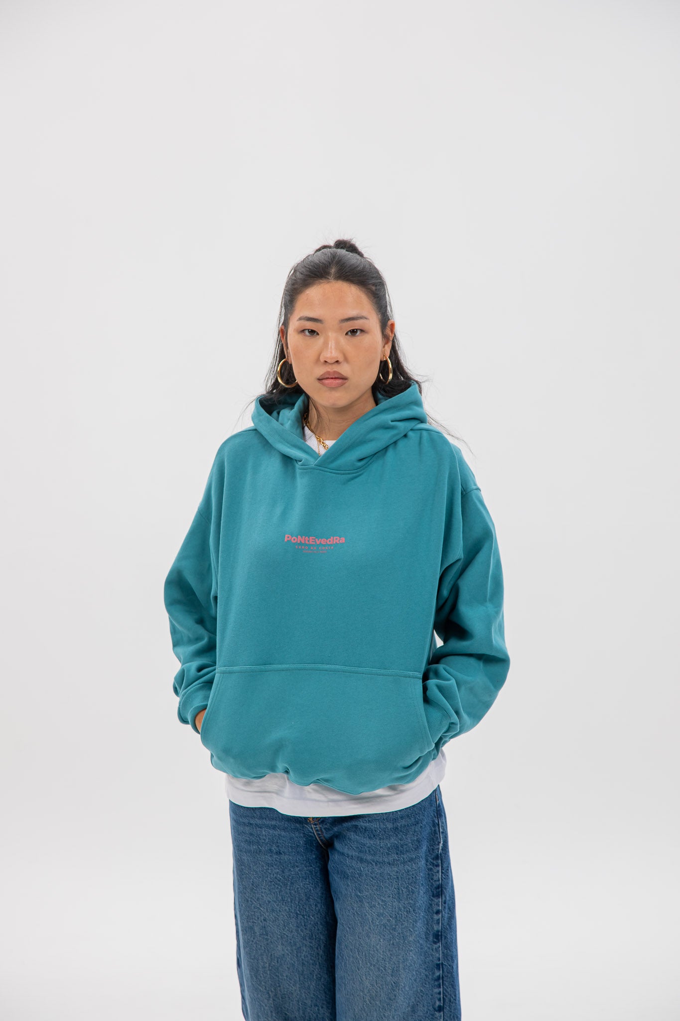 BLUE/PINK "PONTEVEDRA" HOODIE