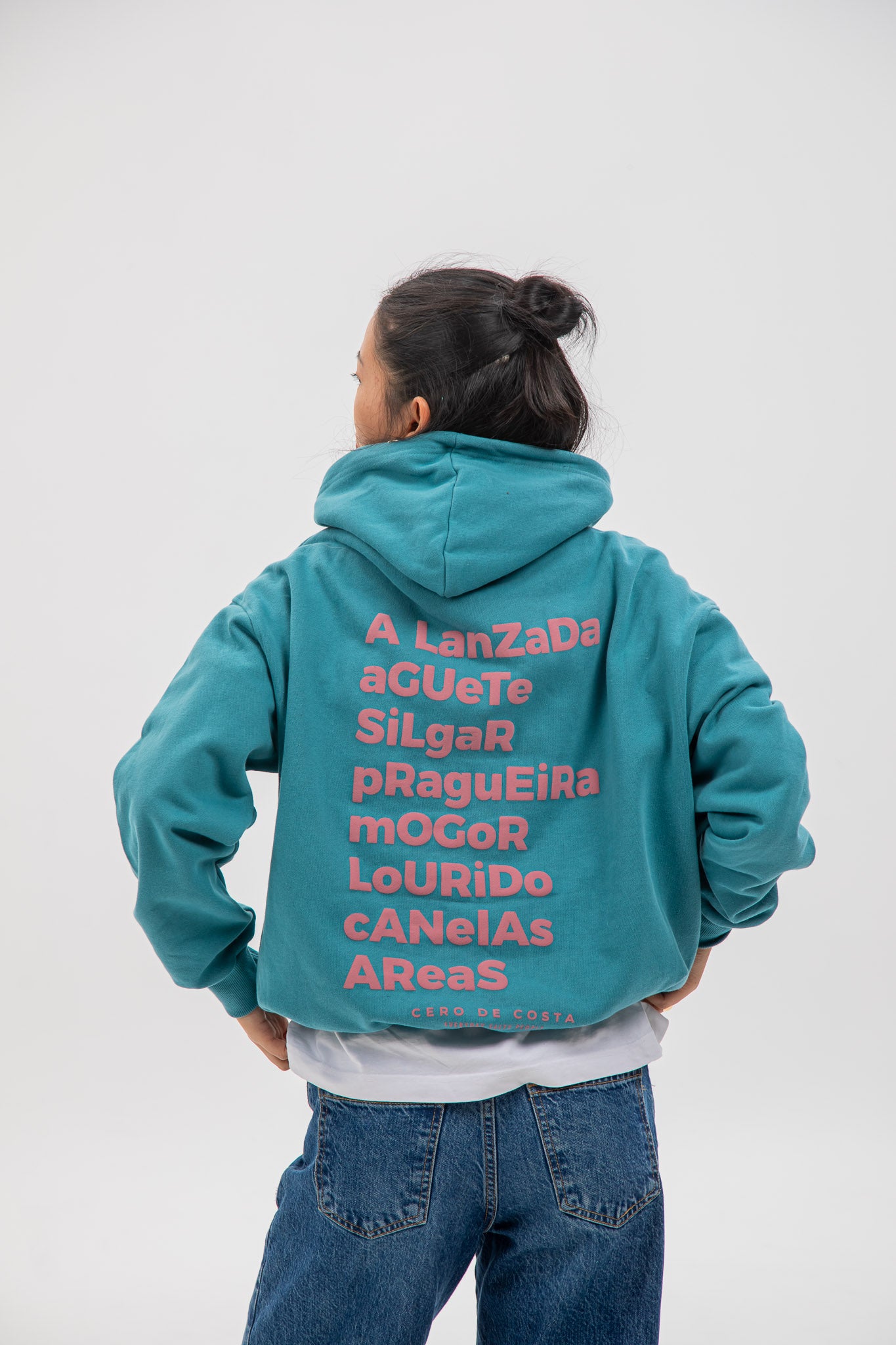 BLUE/PINK "PONTEVEDRA" HOODIE