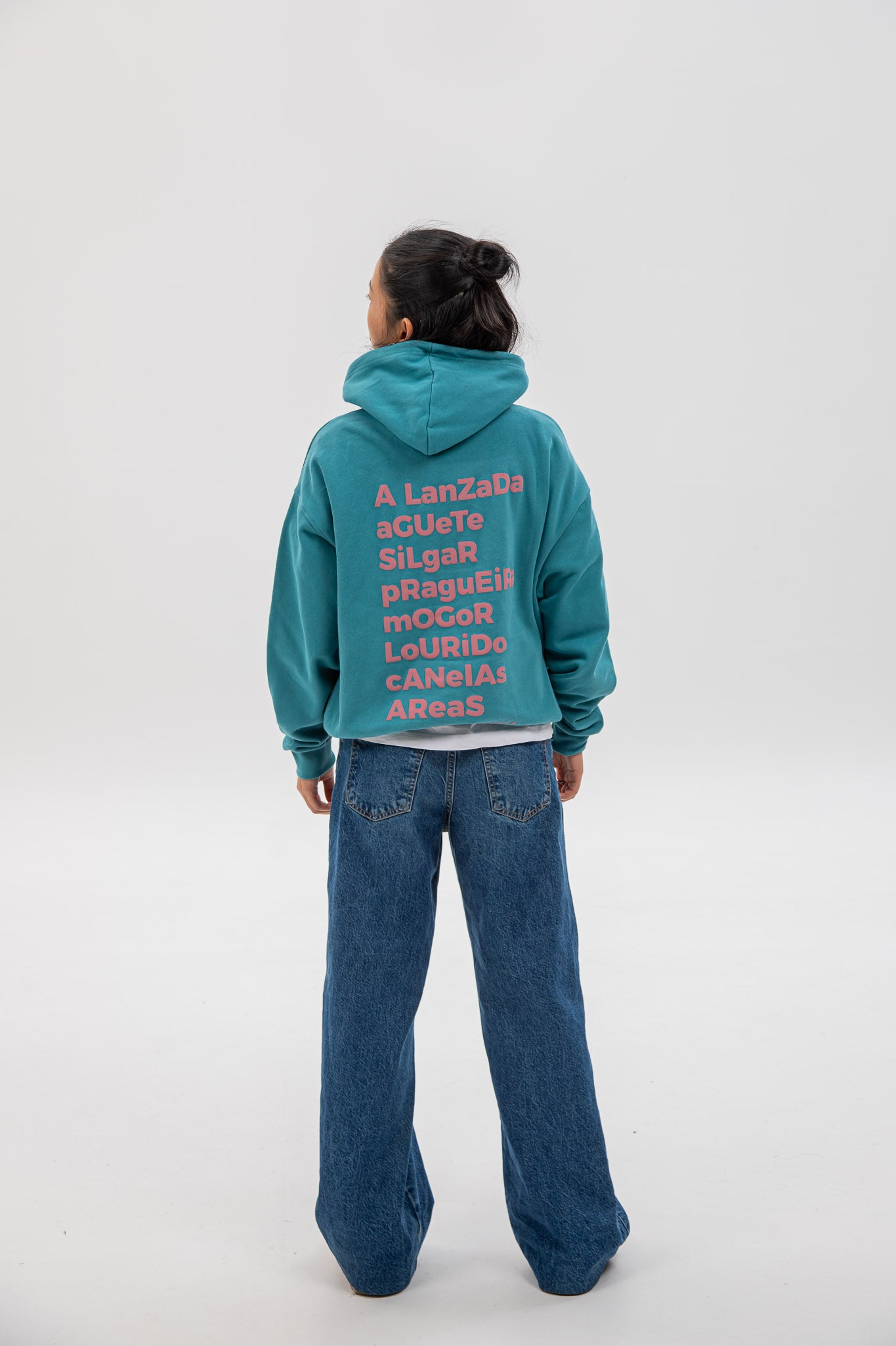 BLUE/PINK "PONTEVEDRA" HOODIE