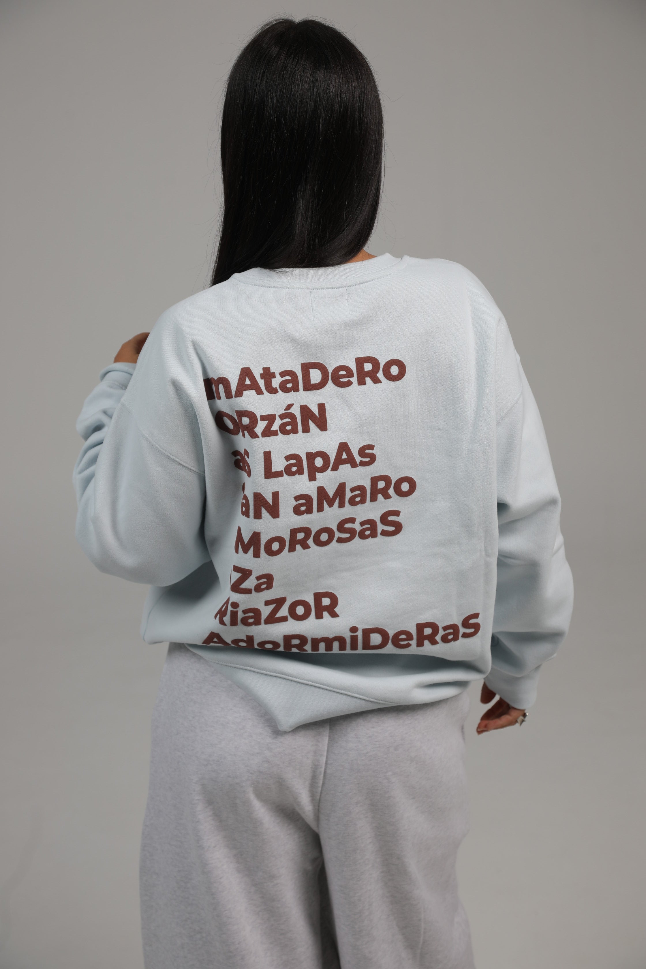 SUDADERA CELESTE/MARRÓN LA CORUÑA