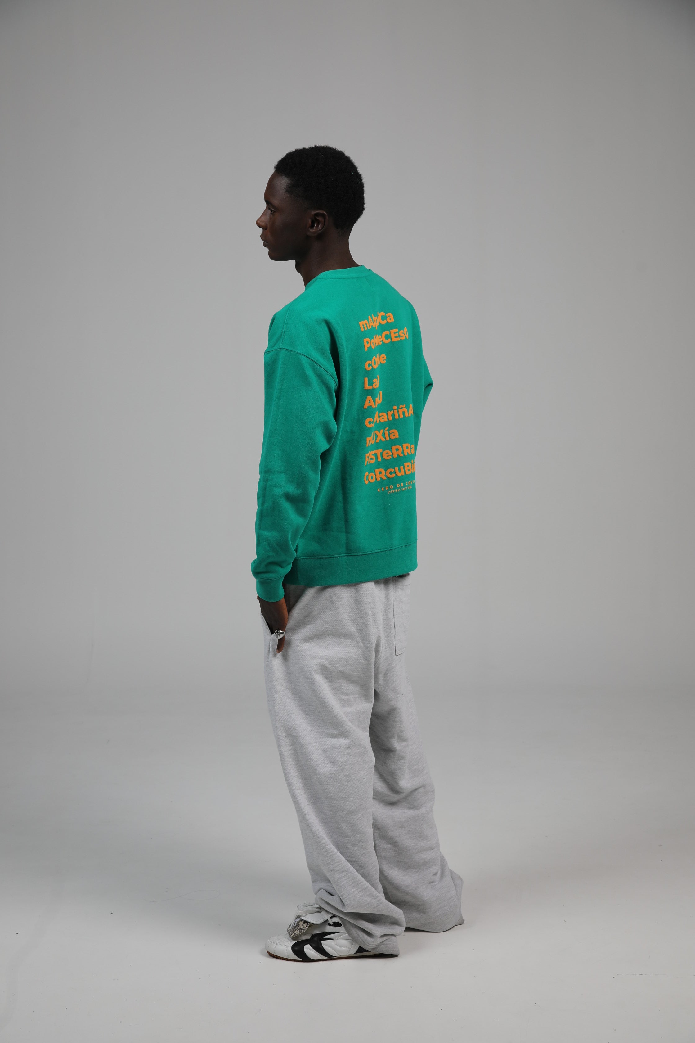 SUDADERA OS FAROS VERDE/NARANJA