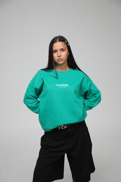 SUDADERA VERDE/CELESTE "LA CORUÑA"