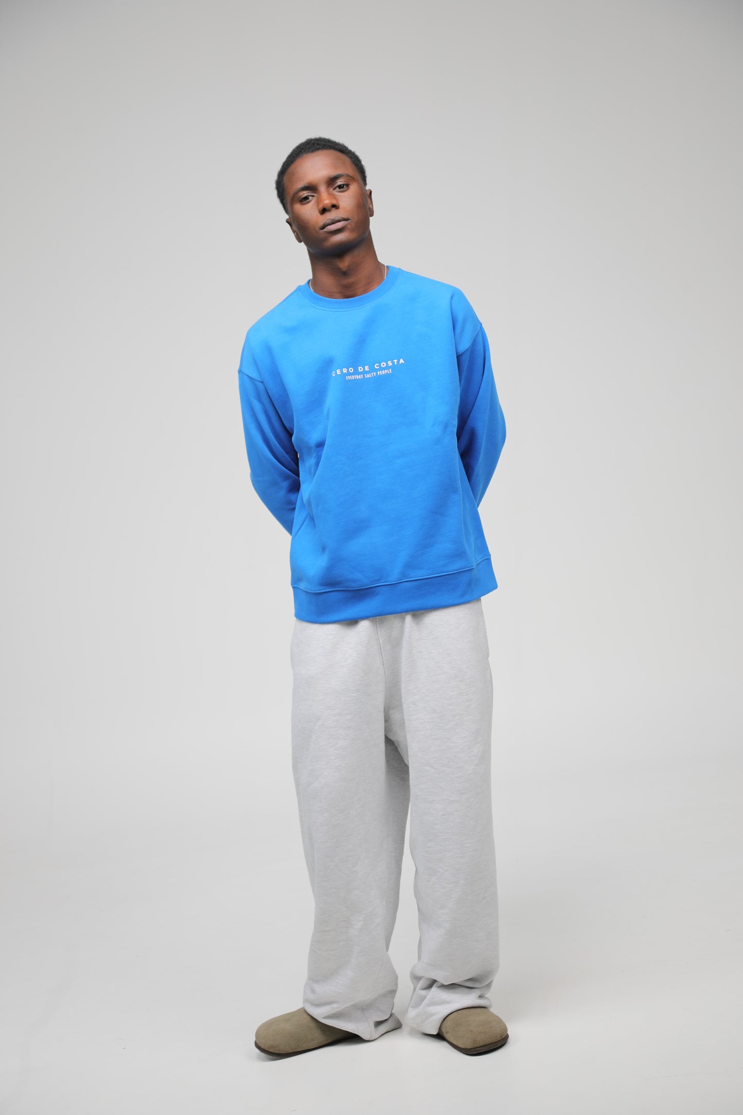 SUDADERA AZUL/BLANCO "PLAYAS RAZO"