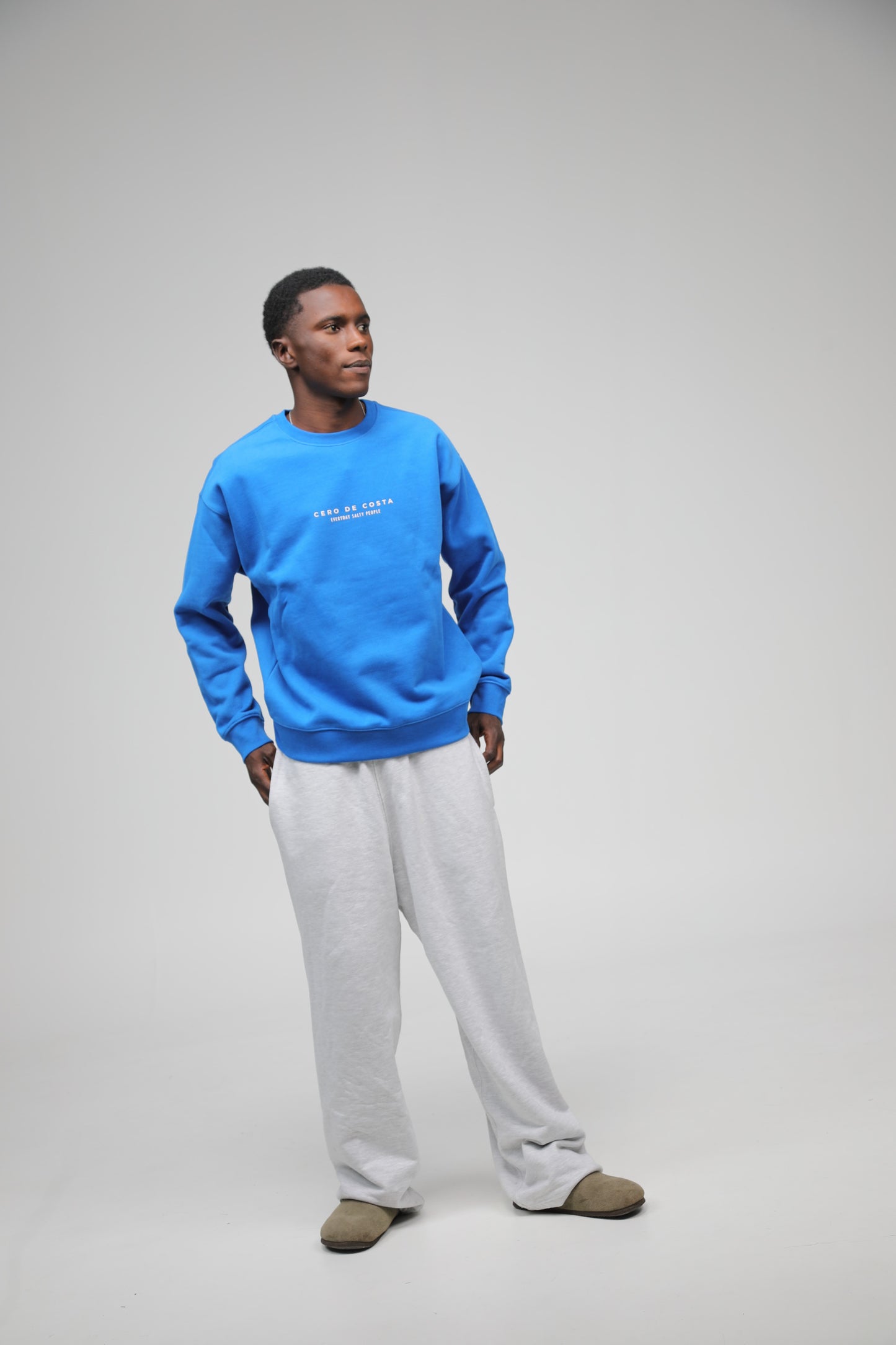 SUDADERA AZUL/BLANCO "PLAYAS RAZO"