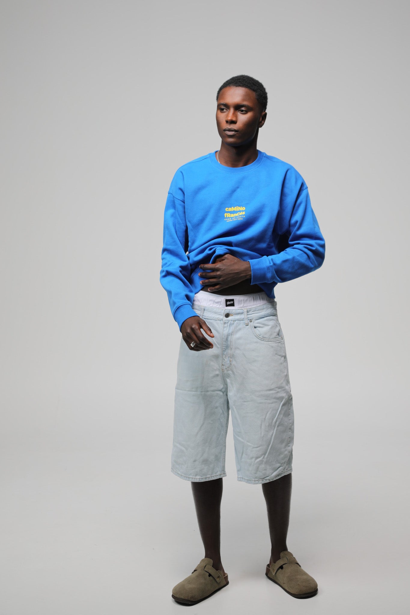 SUDADERA AZUL/AMARILLO "CAMINO FRANCÉS"