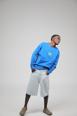 SUDADERA CAMINO FRANCÉS AZUL/AMARILLO