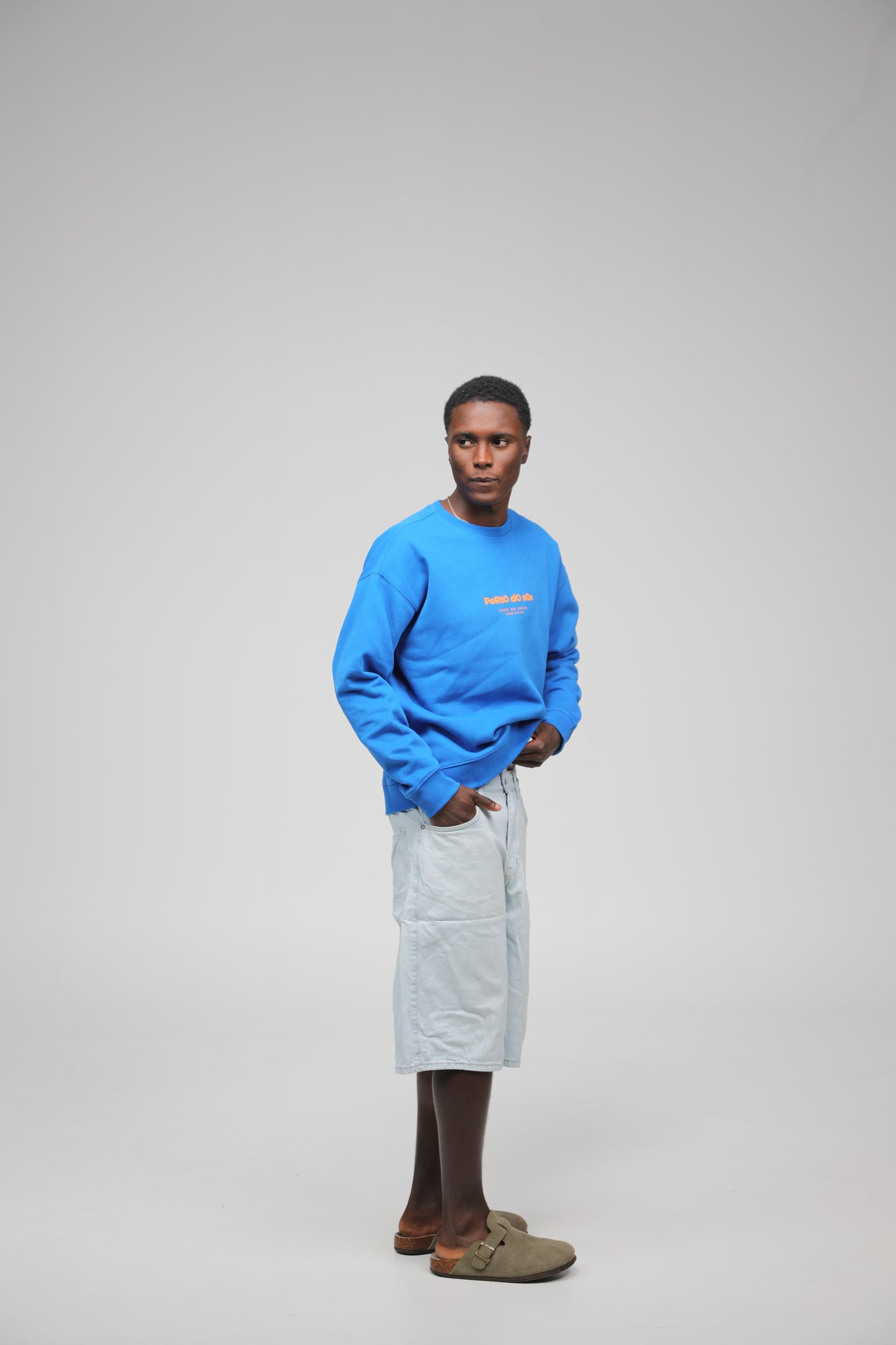 BLUE/ORANGE SWEATSHIRT "PORTO DO SON"