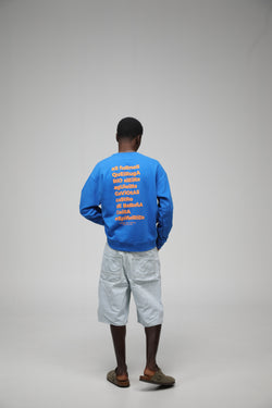 SUDADERA PORTO DO SON AZUL/NARANJA