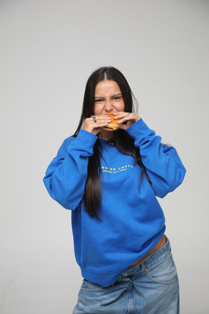 BLUE/YELLOW "BUEU" SWEATSHIRT