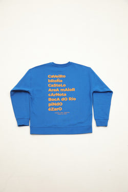 SUDADERA MUROS AZUL/NARANJA