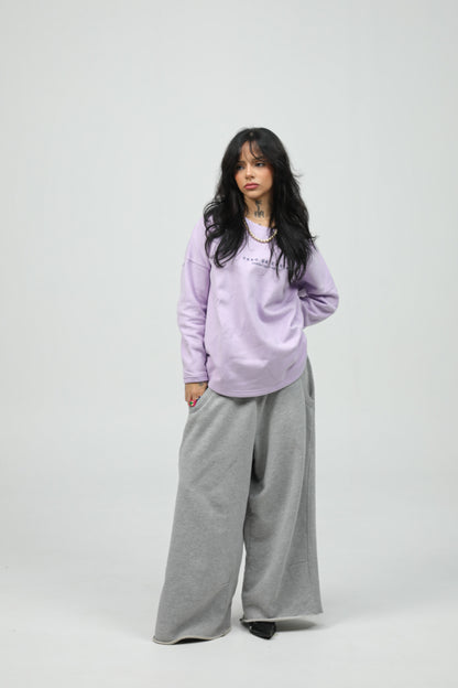MAUVE/NAVY "SURF BEACHES" SWEATSHIRT WITHOUT BORDER